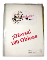 Comprar 100 Hojas De Arroz Y Papa Comestible Para Pastel Oblea