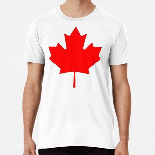 Remera Hoja De Arce De Canadá. Algodon Premium 