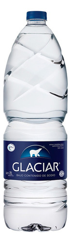 Agua mineral Glaciar  sin gas   botella  2 L  