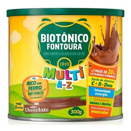 Biotonico Fontoura Multi A-z Chocolate 300g