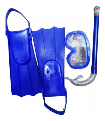 Set De Buceo Snorkel Aletas Mascara Piscina Playa Ajustable