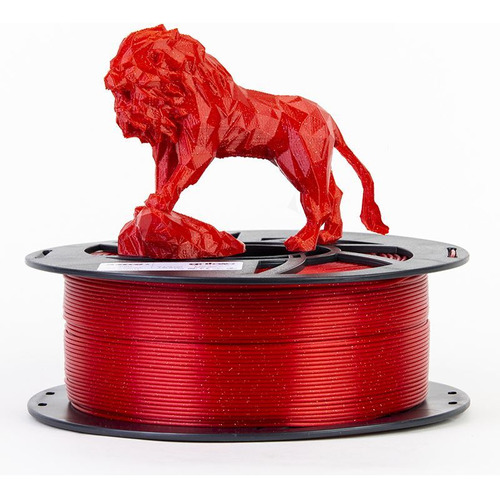 Filamento Pla Astra Glitter 1,75mm Grilon3 1kg Colores Color Rojo Roby