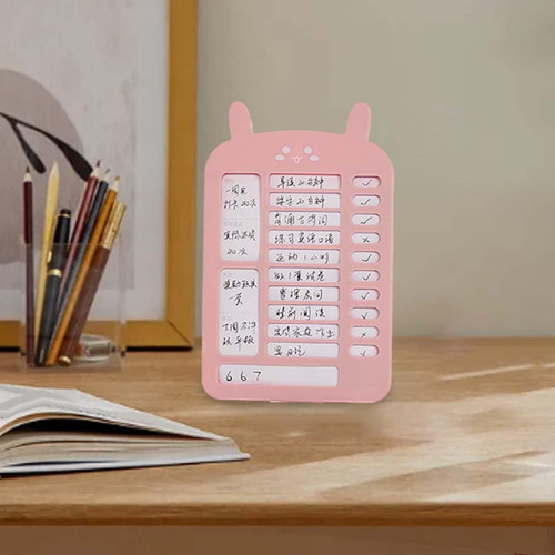 Tabla De Tareas Para Niños, Tablero De Lista De Rosa
