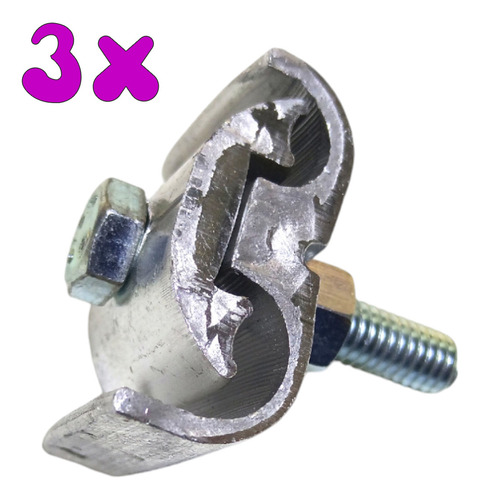Kit 3 Conector Paralelo Bimetálico Tapit 10 À 70 Cabo Fio