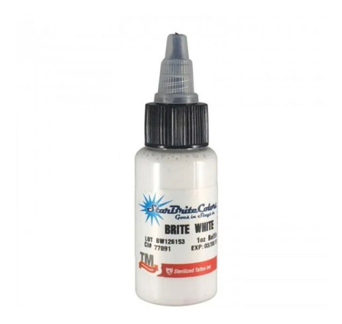 Brite White 1 Oz. - Tinta Para Tatuar Star Brite