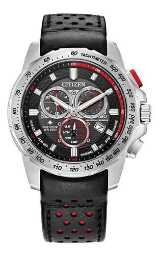 Reloj Citizen Promaster Moto Sport Orig. Hombre Time Square Color de la correa Negro Color del bisel Plateado