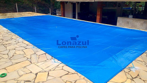 Lona Azul Para Piscina 6,5x3 - Pvc Vinil 500 Micras 3x6,5