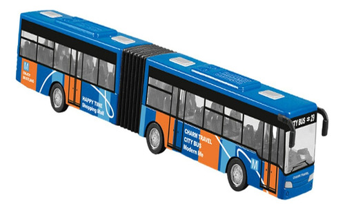Autobús De Juguete Fundido A Presión, Modelo De Autobús Larg