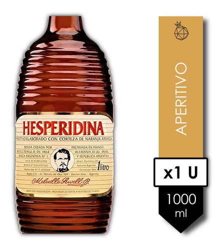 Imagen 3 de 3 de Aperitivo Hesperidina 1000ml