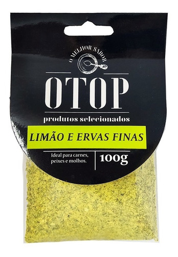 Limão E Ervas Finas 50g Otop Tempero Condimento