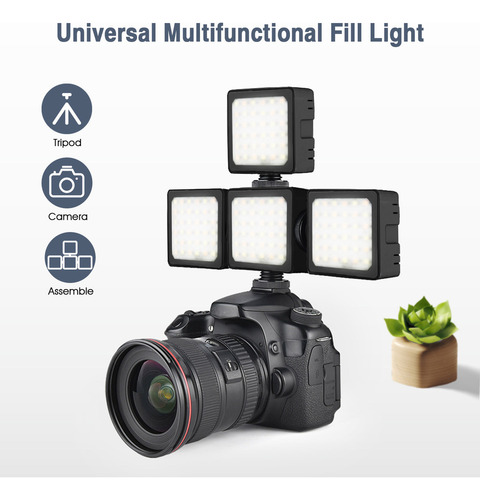 Lámpara Led De Video Andoer Cl-36 De 2 Colores 2800k-8500k