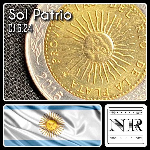 Argentina - 1 Peso - Año 2016 - Cj #6.24 - Km #112 - Bimetal