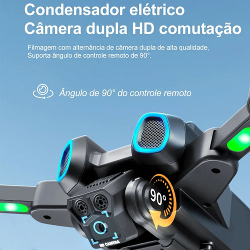 Genai Drone Profissional Ls-s4s Dual Camera Hd Motor Brushless Full 2 Bateria