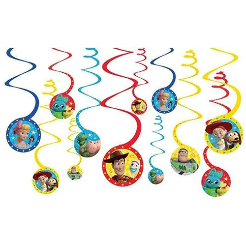 Toy Story 4 Decoraciones De Fiesta Espiral Multicolor, ...