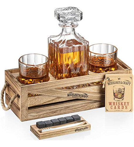 Juego De Regalo Whisky Stones Para Hombre | Decantador De Wh