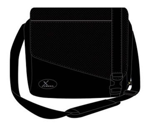 Bolso Cruzado Grande Negro Porta Laptop Exodus Original