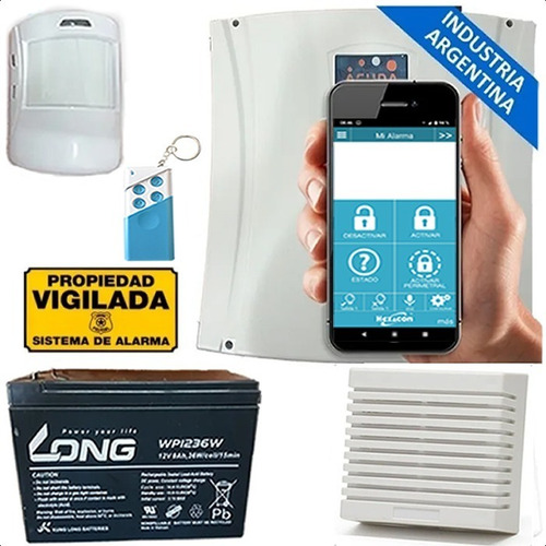 Kit Alarma Casa Gsm Inalambrica H410 +sirena + Sensor + Chip