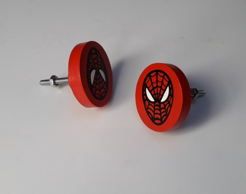 Tirador Manija Hombre Araña Spiderman Para Cajones Pack De 6