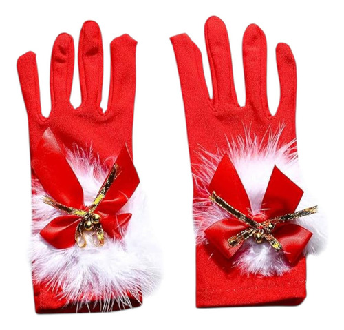 Guantes Navideños Femeninos Rojos