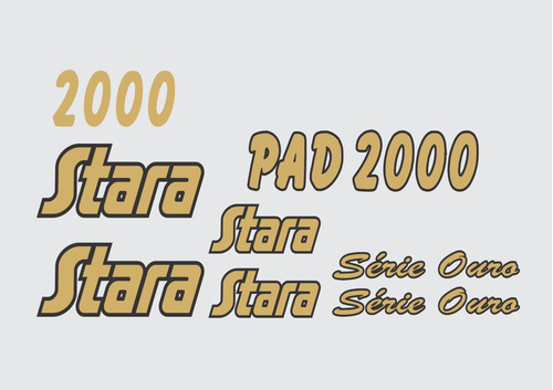 Adesivos Compatível Com Pad 2000 Série Ouro