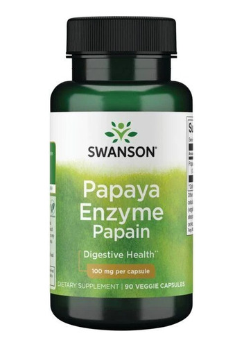 Papaya Enzyme Papain 100mg 90 Capsulas Vegetales