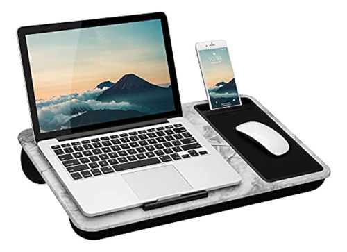 Lapgear Home Office Lap Desk Con Repisa Para Dispositivos, A