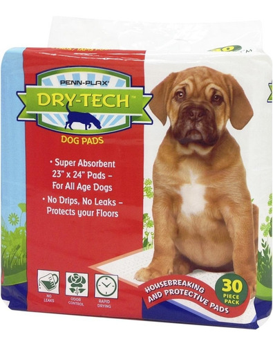 Imagen 1 de 3 de Pañales Acostumbrador Para Perros 58x61 Cms 30 Unidades