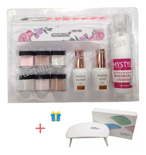 Kit De Acrílico  Para Extensión De Uñas Mystyle