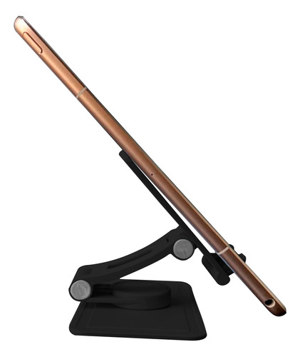 Soporte Universal Para Celular iGAD Base De Plástico Portátil Plegable Slim Holder De Escritorio Color Negro