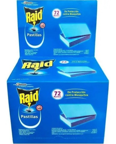 Caja Raid 72 Pastillas Insecticidas La - g a $13580