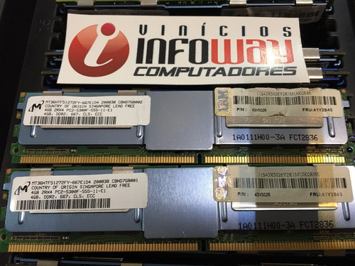 Imagem 10 de 10 de Memoria 4gb Pc2-5300f Ibm Bladecenter Hs21 1885 1915 8853-xx