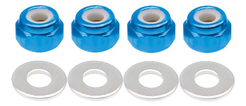 Tuercas De Bloqueo De Rueda M3 De 8 Piezas Para Wltoys Azul