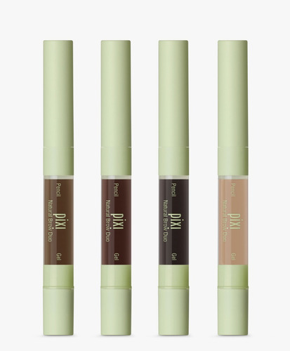 Lápiz De Cejas Y Gel Pixi Natural Brow Duo Color Soft Black/ Negro Suave