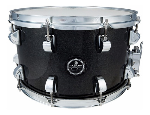 Caixa Nagano Bateria 14 Big Beat 14 X 8 Ebony Sparkle Cor do casco Preto