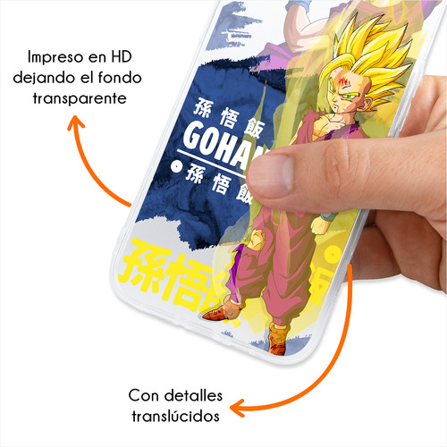 Funda Para Nubia Gohan Super Saiyajin 2 Dragon Ball Anime Gohan Sjj2 Music