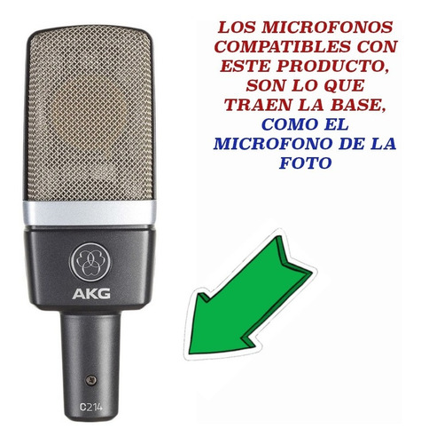 Imagen 4 de 10 de Shock Mount Con Pop Para Microfono Condenser Marca Elefir