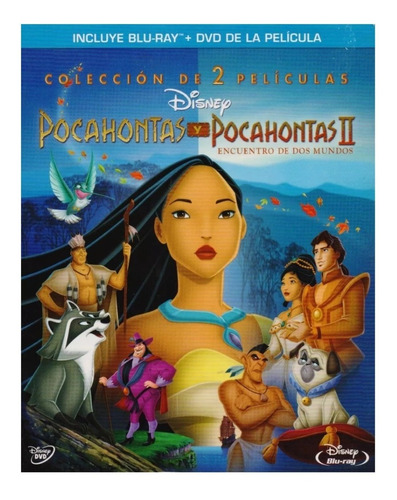 Pocahontas 1 Y 2 Disney Boxset Peliculas Blu-ray + Dvd