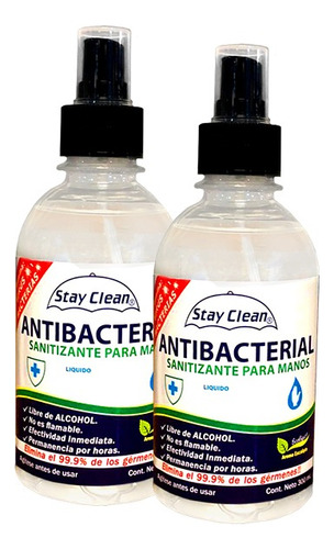 Antibacterial Sanitizante Para Manos Líquido 2 Pack