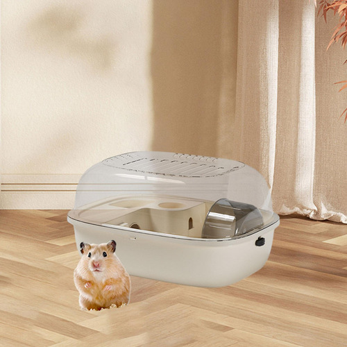 Hábitat De Jaula De Hámster Ejercicio Portátil De Beige