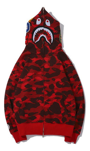 Jaqueta De Malha Com Capuz Shark Camouflage