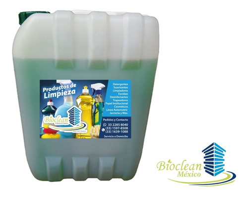 Detergente Lava Loza Limon Biodegradable 20 Lts 5 Piezas