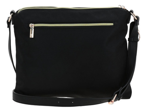 Bolso Gorétt Tipo Crossbody Textil Básico Gorétt Estela P25 Negro Lisa Oro Negro