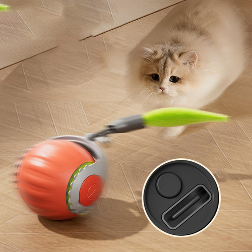 Pelota De Juguete Interactiva Para Gato, Pelota Naranja