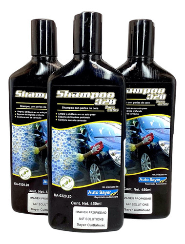 Shampoo Automotriz Con Perlas De Cera Sayer Ka-0320.20 3 Pza