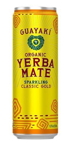 Bebida Yerba Mate Guayakí Sparkling Classic Gold 12 X 355ml