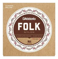 Comprar Cuerdas De Guitarra Daddario Folk Clear Nylon Ej32c Ball End