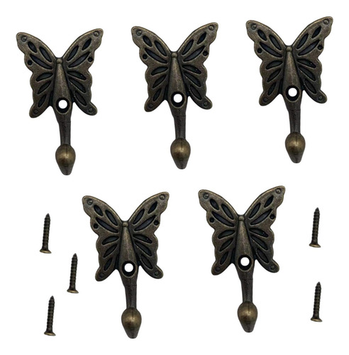 5x Wall Hanger Sturdy Space Saving Gifts Coat Rooms Towel