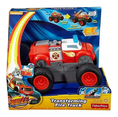 Blaze Camión De Bomberos Transformable Blaze Mattel