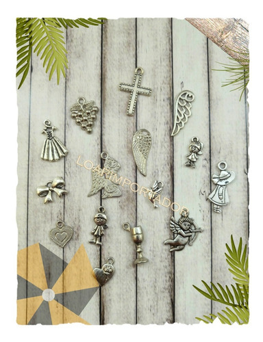 10 Dijes Metalicos Candy Bar