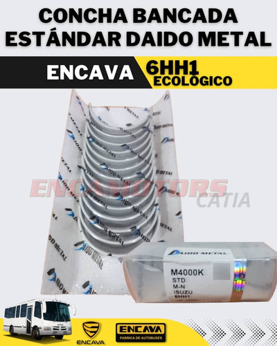 Concha Bancada Estandar Encava 6hh1 Ecologico Daido Metal